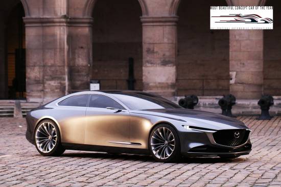 Elegantna mazda vision coupe je prejela nagrado za najlepši koncept leta