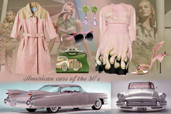 Nostalgija navdihuje -  Prada in american cars of the 50's