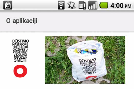 Čistimo gore in polnimo virtualni zabojnik za smeti
