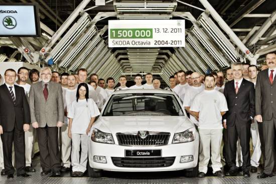 Škoda izdelala že 1.500.000 octavij druge generacije