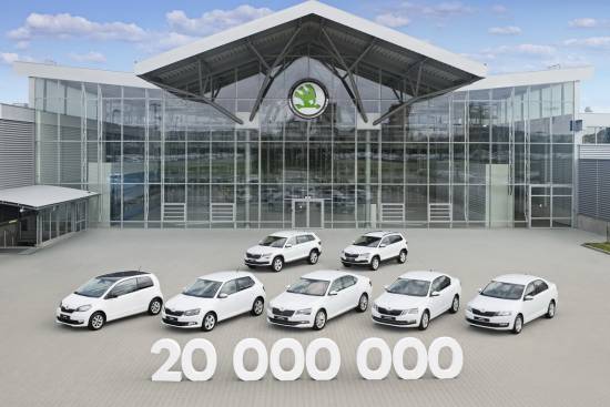 Škoda je izdelala že 20 milijonov avtomobilov