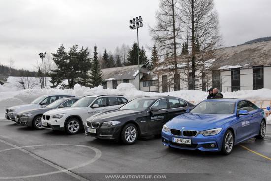 BMW je v Kranjski gori predstavil modele xDrive.
