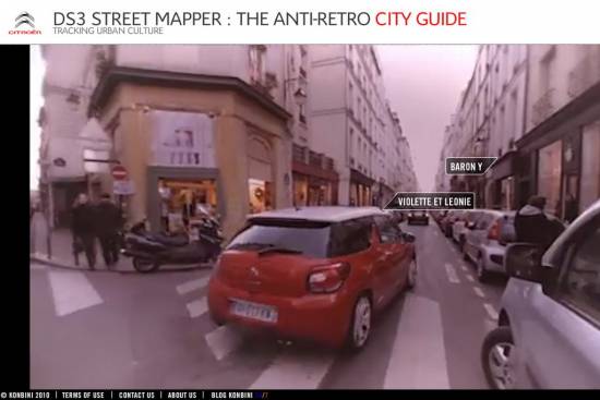 Street mapper in citroen DS3