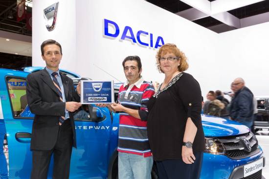 Dacia je obeležila prodajo treh milijonov vozil od leta 2004