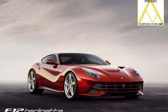 Ferrari F12 berlinetta dobila prestižno priznanje ADI Compasso d’Oro