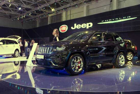 Fiat, Jeep in Chrysler na avtomobilskem salonu v Moskvi