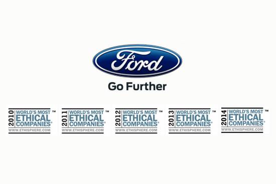 Ford Motor Company med najbolj etičnimi podjetji na svetu