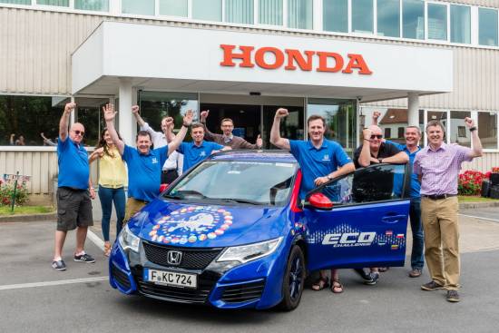 Honda civic tourer 1,6 i-DTEC je postavila rekord v porabi goriva