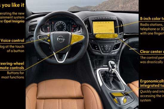 Opel v novi insignii predstavlja nov informacijsko zabavni sistem