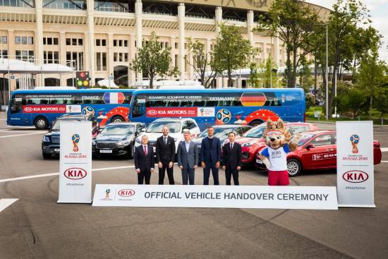 Kia je predala vozila organizatorjem nogometnega prvenstva v Rusiji