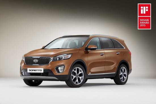 Novi kia sorento prejel priznano oblikovalsko nagrado iF Design Award