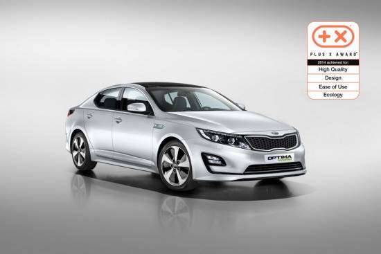 Kia optima hybrid prejela štiri nagrade Plus X za inovacijo