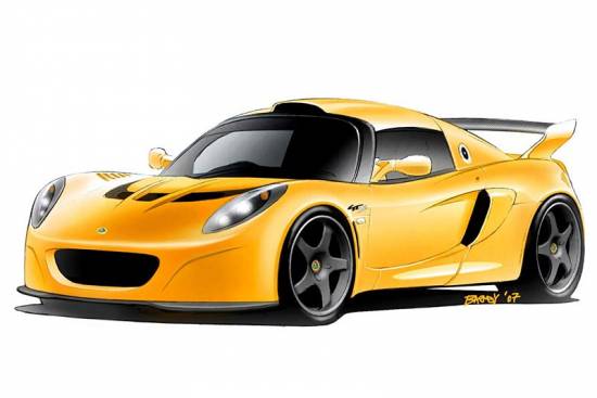 Lotus exige GT3 concept road vehicle