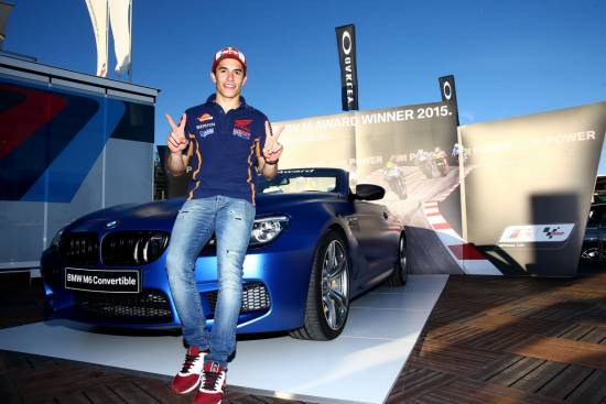 Marc Marquez je prejel BMW M Award 2015 - BMW M6 cabrio