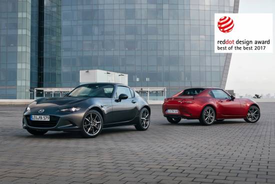 Mazda MX-5 RF je osvojila pomembno oblikovalsko priznanje