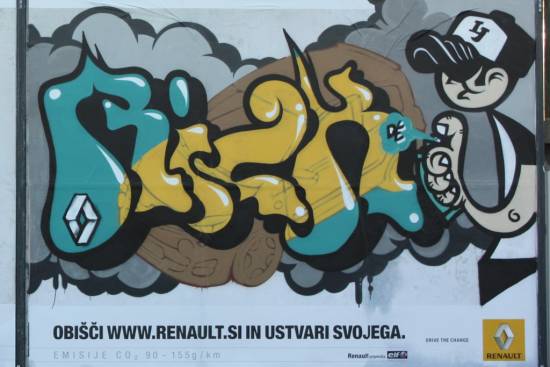 Renault twingo in ulična umetnost