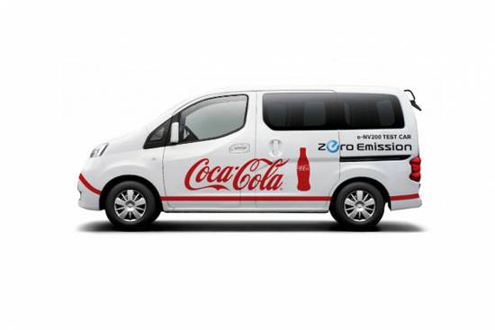 Coca Cola na Japonskem testira električnega nissana e-NV200