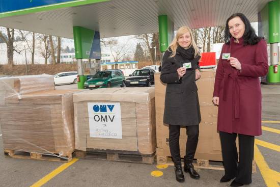 OMV Slovenija bo Anini zvezdici podaril tri tone hrane
