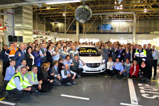 Opel je zagnal proizvodnjo prenovljene merive v Zaragozi