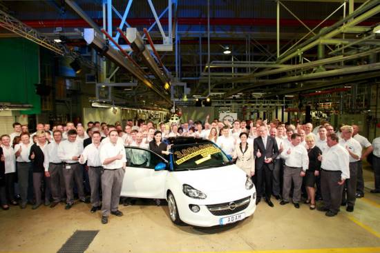 Trimilijonti avtomobil iz Eisenacha je Opel Adam