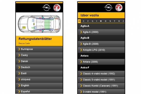 Opel s podatki preko spleta pomaga reševalcem