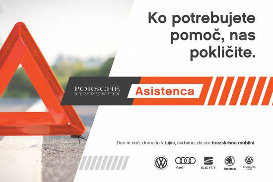 Porsche Slovenija jutri uvaja lastno asistenco za znamke VW koncerna