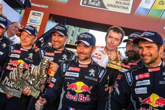 Trojna zmaga Peugeota na reliju Dakar 2017