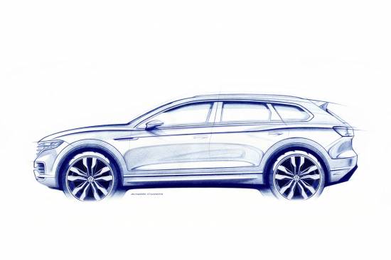 Volkswagen začenja razkrivati novega touarega