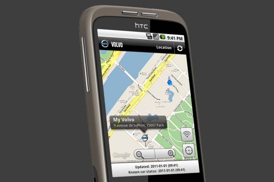 Mobilna aplikacija za daljinski nadzor volva