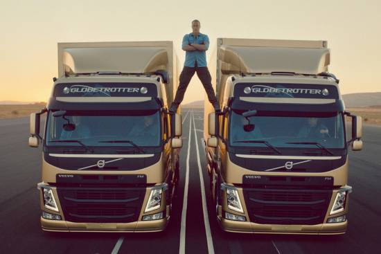 Volvovo dinamično krmiljenje Van Dammu omogočilo atraktivni video