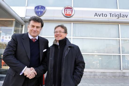 Obisk visokih predstavnikov Fiat Automobiles v Sloveniji