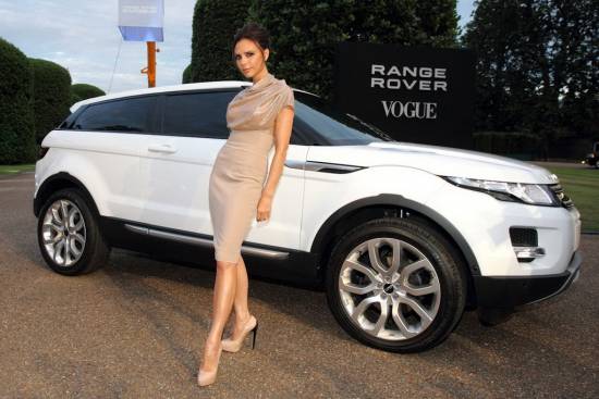 Victoria Beckam sooblikovala range roverja evoque